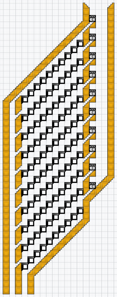 Efficient Diagonal Shaker Array community layout render