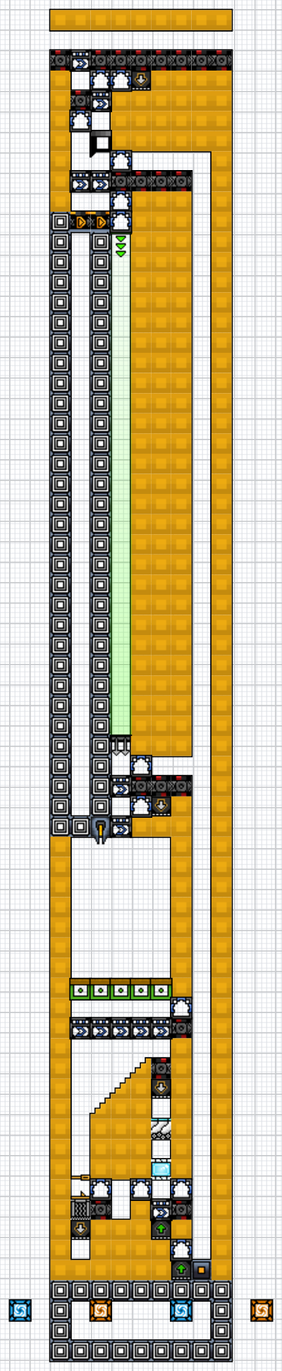 Single lane Sand->Liquid Gold Factory 9x67 tileable community layout render