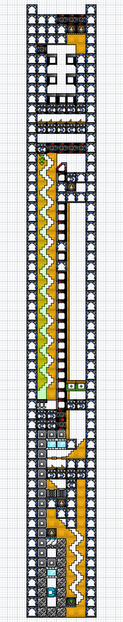 Tileable complete sand processing without external power community layout render