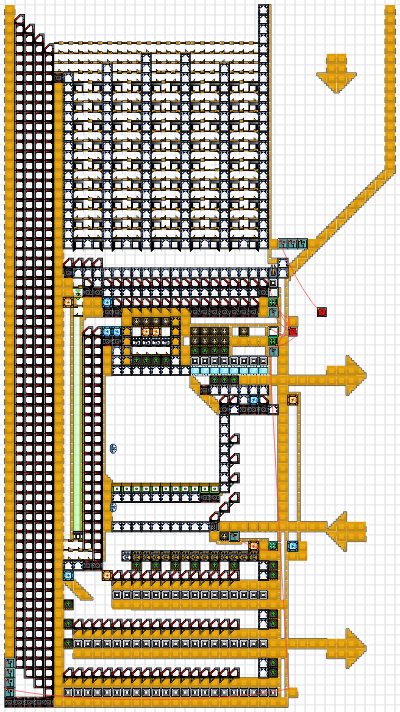 Compact, fully automated Wet Sand → Liquid Gold + Florinol factory (with pipes) community layout render