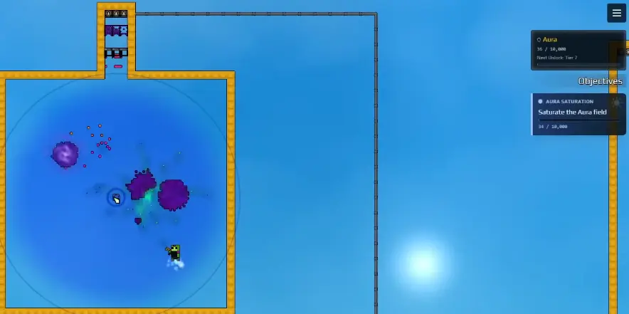 Nanobots mining the Aura field