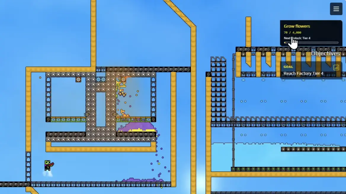 Personal Sandustry Flower burner running after the growth line was established