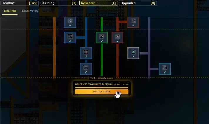 Tier Five unlock-ready state