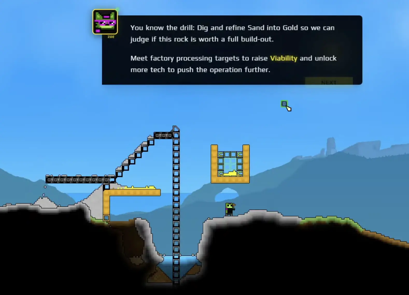 First factory tutorial complete screen