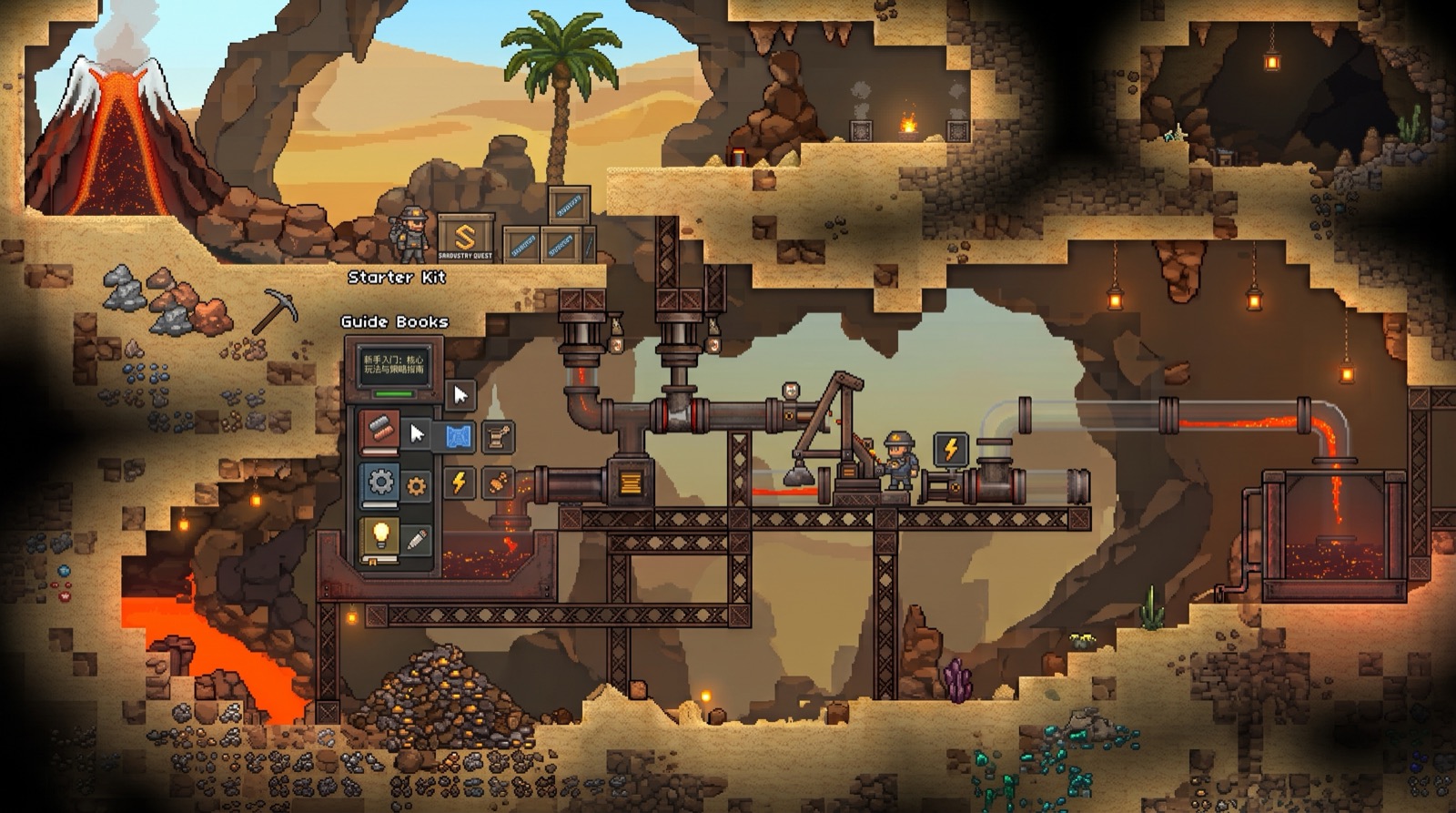 AI-generated decorative excavation scene
