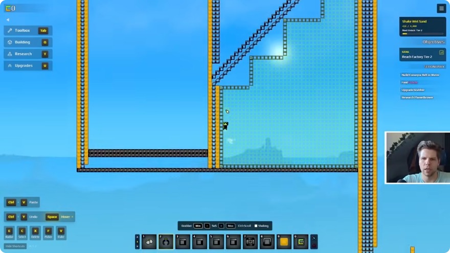 Sandustry high-throughput modular factory bus line