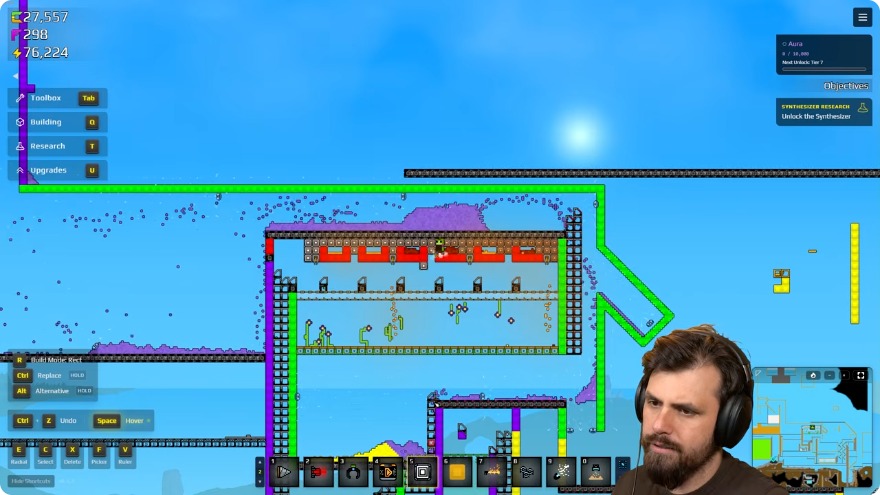 Completed automated infinite sand and gold production line