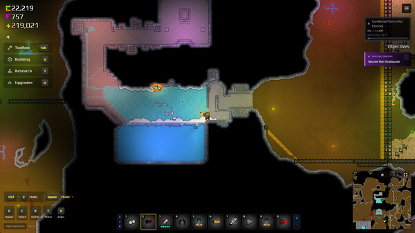 Sandustry underground exploration scene
