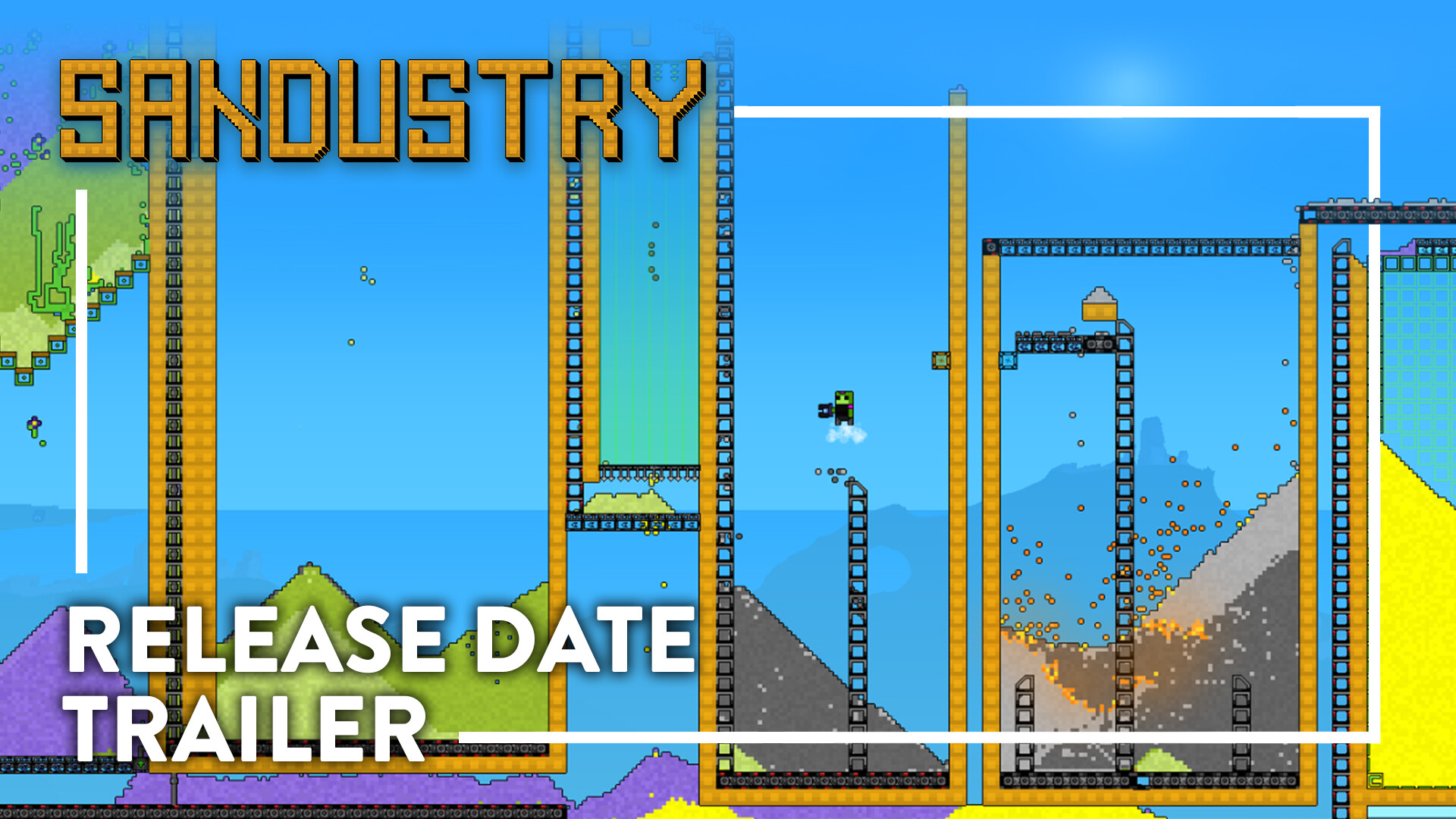 Official Sandustry release-date trailer artwork