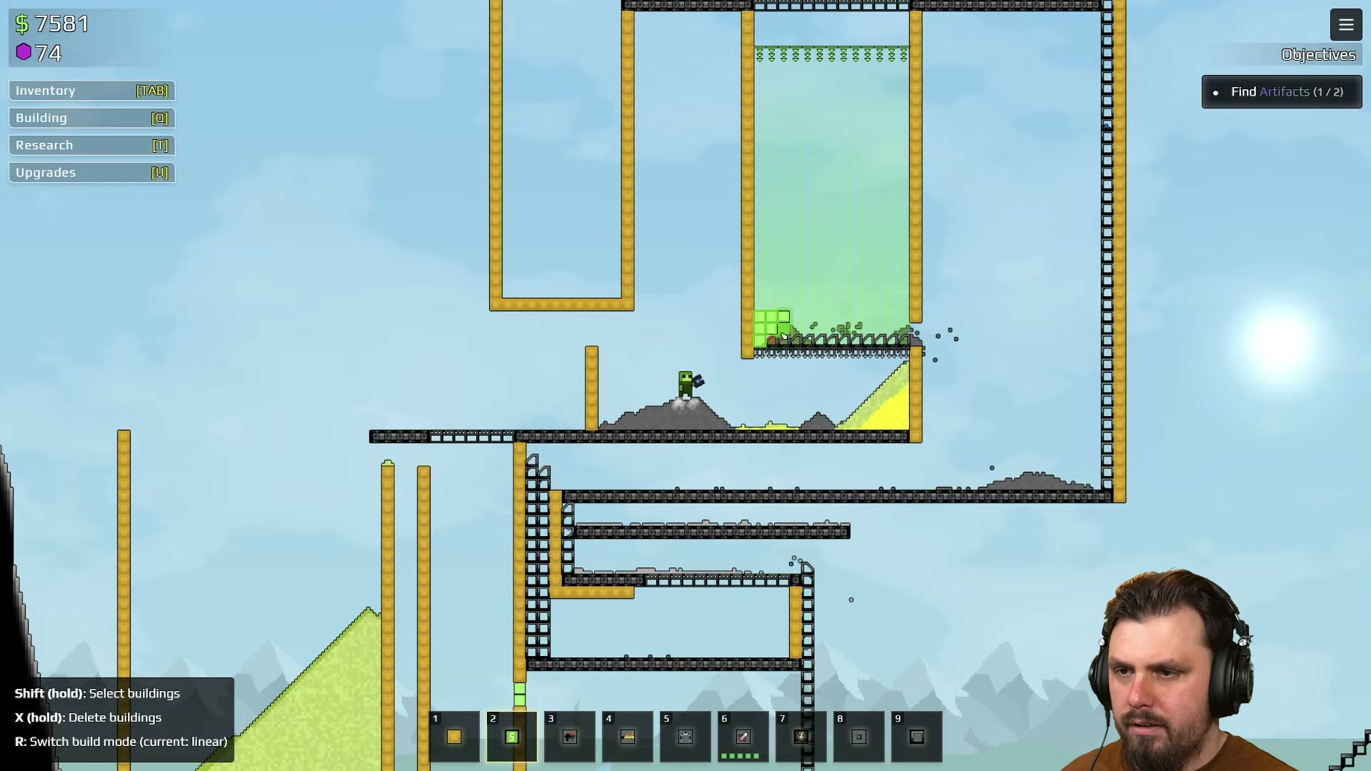 Cinder transport route in a community Sandustry factory